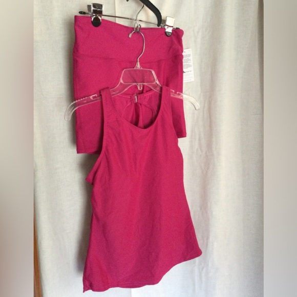Sporti Swim Suit top and Shorts Magenta - Picture 1 of 4